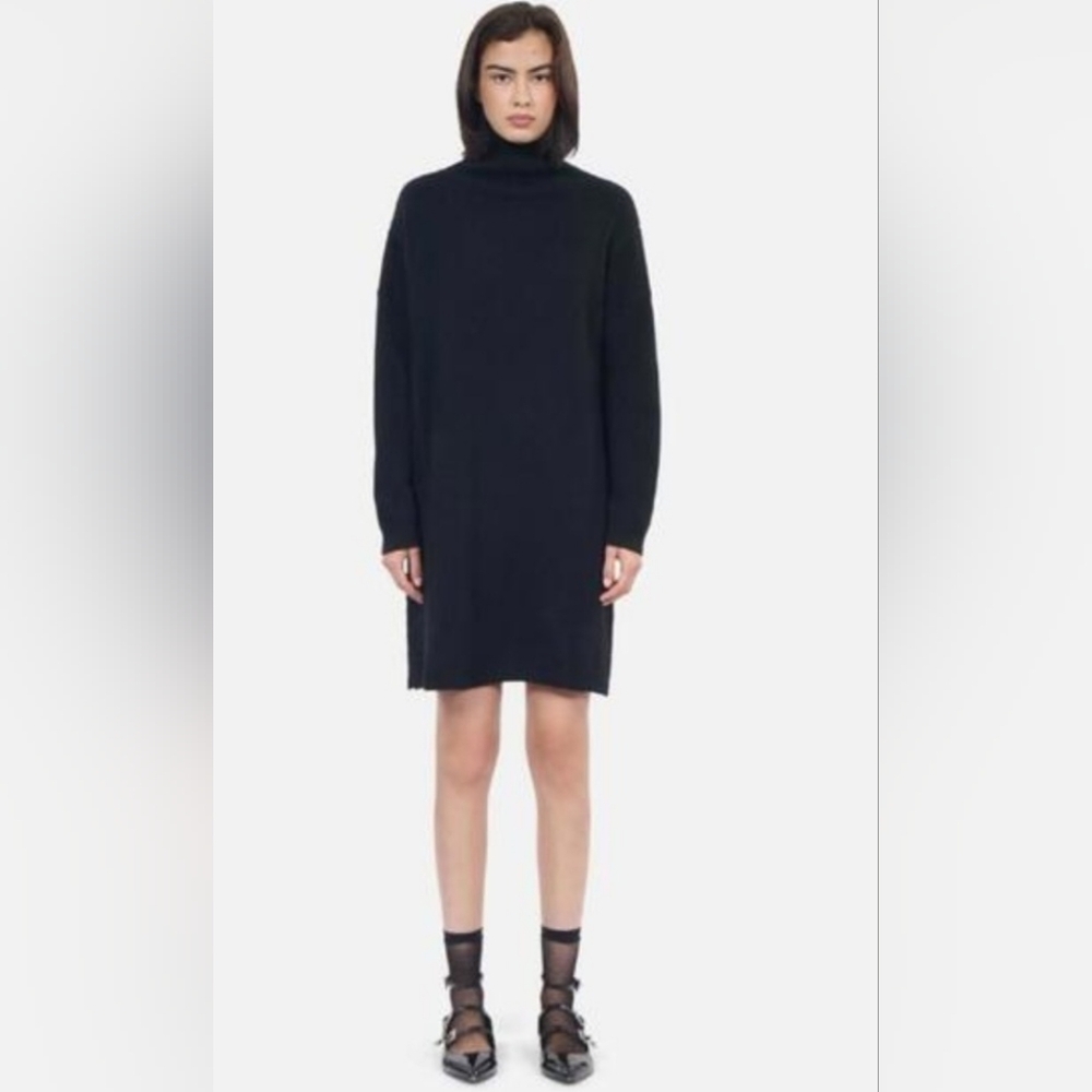 The Kooples Cashmere Blend Turtleneck Sweater Dress NWT Sz L (3)